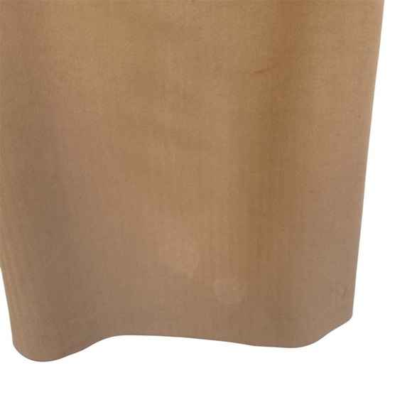 BCBG Max Azria Beige Sheath Dress Square Neck Sleeveless Business USA Made - Picture 4 of 10